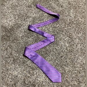 Michael Kors Men’s Tie 100% Silk Office Business Work Necktie Purple Blue